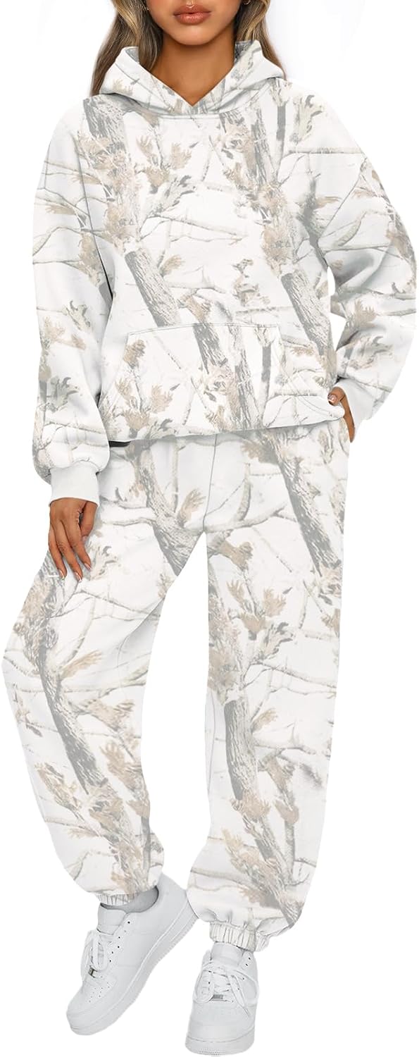 AUTOMET Womens 2 Piece Outfits Lounge Hoodie Sweatsuit Sets Oversized Sweatshirt Baggy Fall Fashion Sweatpants with Pockets