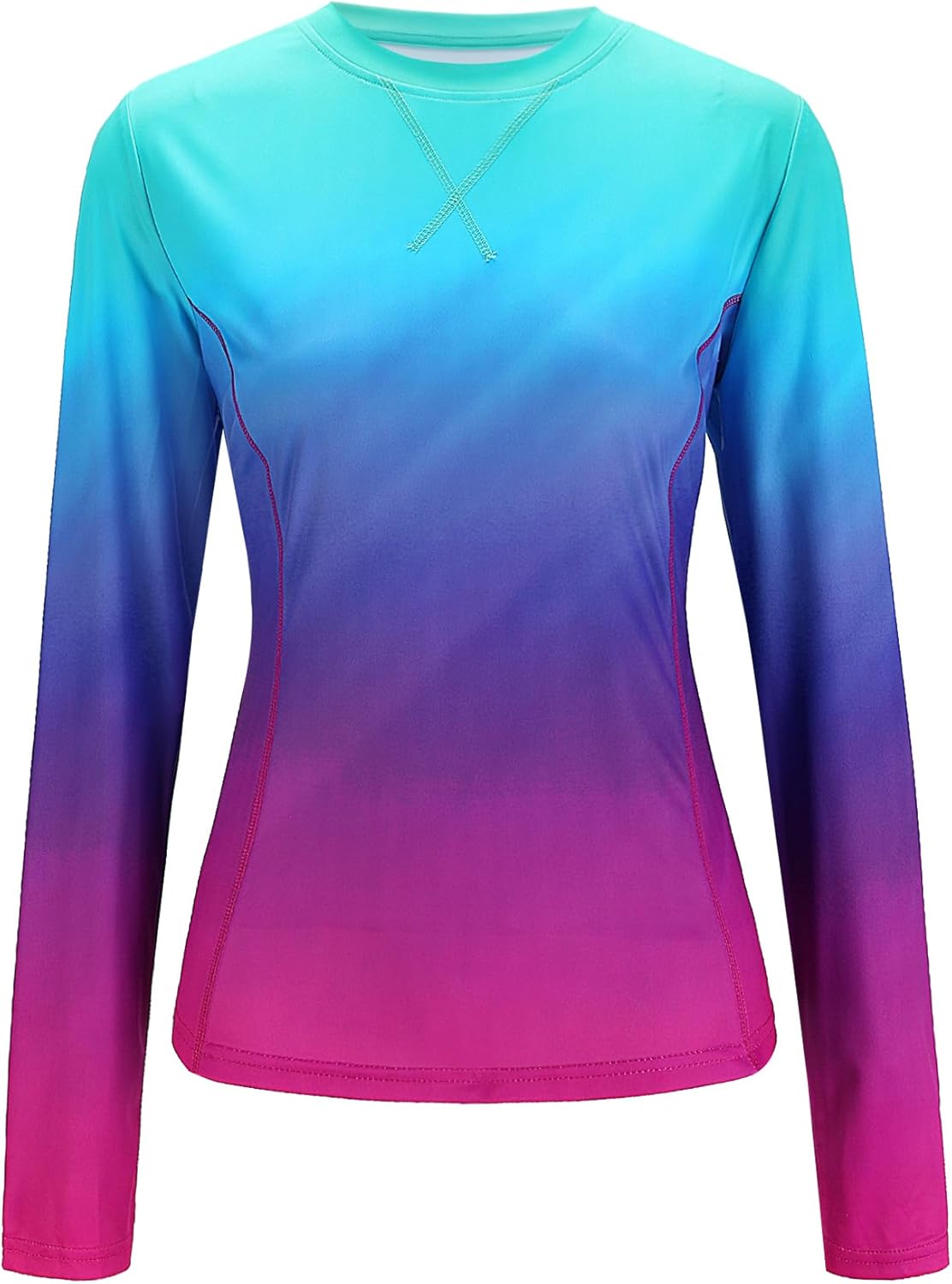 Avoogue Women UPF 50+ UV Shirts Long Sleeve with Thumb Holes Workout Sun Shirt Quick Dry Athletic Hiking Running Tops