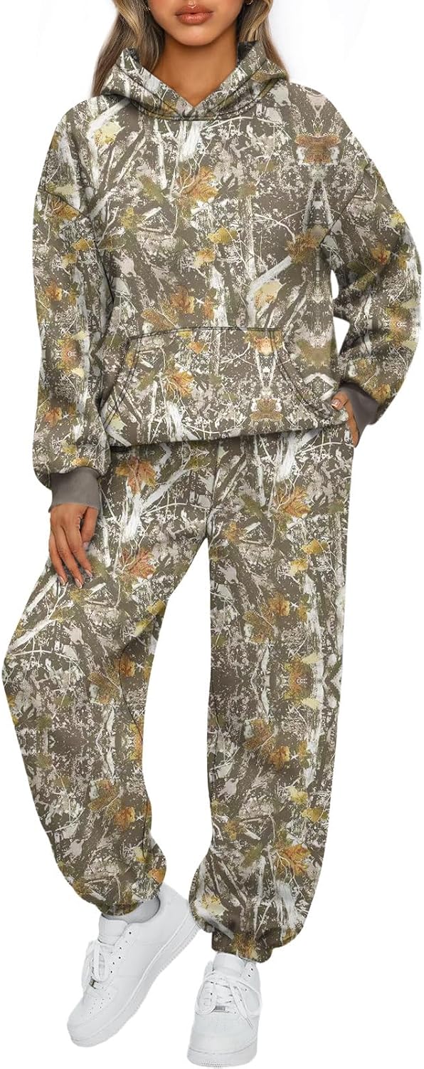 AUTOMET Womens 2 Piece Outfits Lounge Hoodie Sweatsuit Sets Oversized Sweatshirt Baggy Fall Fashion Sweatpants with Pockets