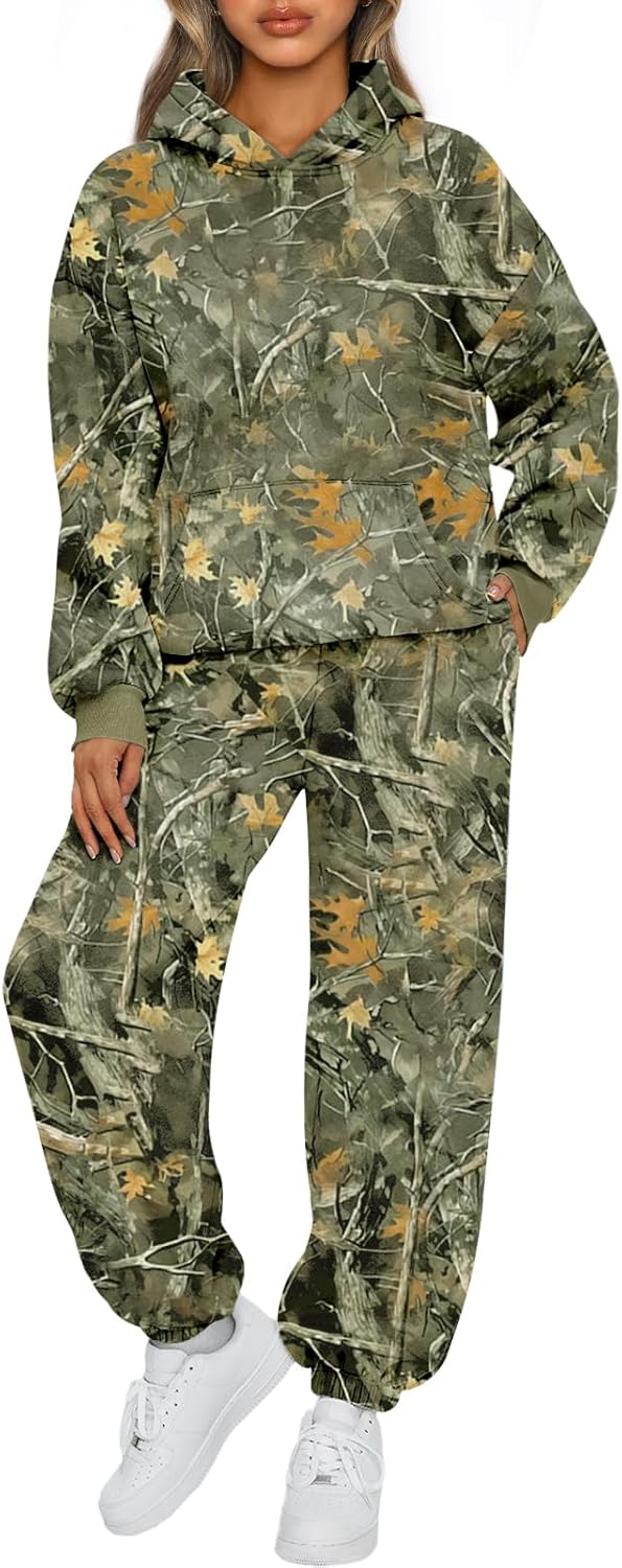 AUTOMET Womens 2 Piece Outfits Lounge Hoodie Sweatsuit Sets Oversized Sweatshirt Baggy Fall Fashion Sweatpants with Pockets