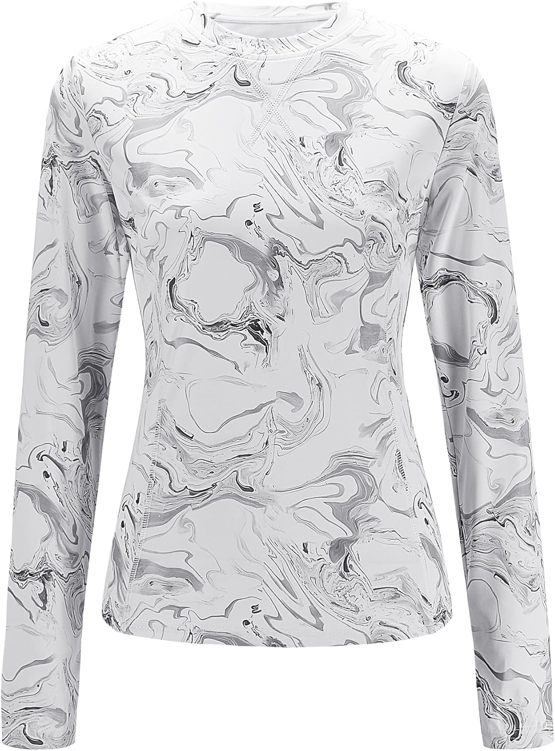 Avoogue Women UPF 50+ UV Shirts Long Sleeve with Thumb Holes Workout Sun Shirt Quick Dry Athletic Hiking Running Tops