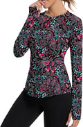 Avoogue Women UPF 50+ UV Shirts Long Sleeve with Thumb Holes Workout Sun Shirt Quick Dry Athletic Hiking Running Tops